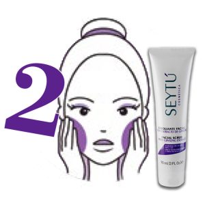 paso 2 exfolia tu cutis con exfoliante favial con ginseng limpieza profunda con exfoliante seytu con ginseng